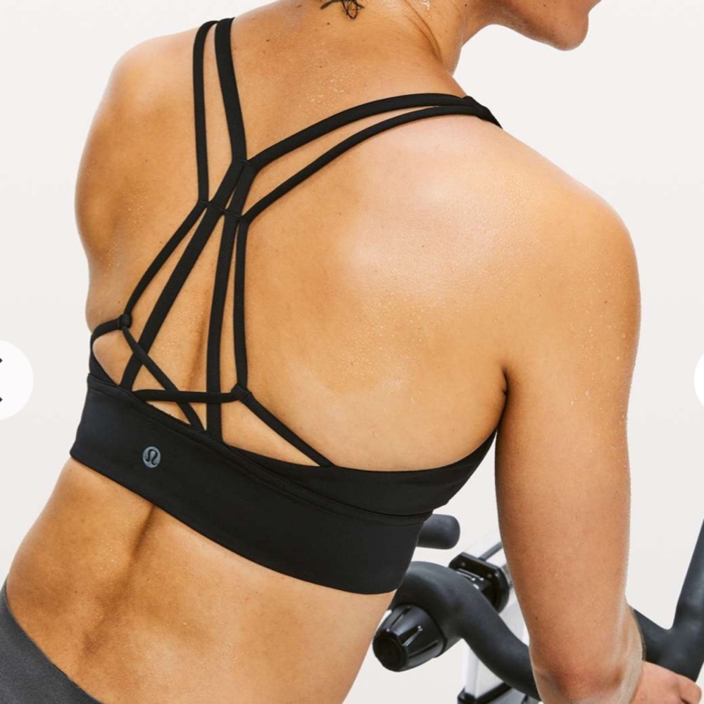 Lululemon 4 Soulcycle Ride and Reflect Bra Special Edition Black